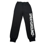 Sprayground Pantalone Tuta Tinta Unita con Stampa per Bambino SPY1031BLK NERO SPRAYGROUND 