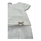 Paz Rodriguez Pagliaccetto Mezza Manica Tinta Unita per Neonata 005122717 BIANCO PAZ RODRIGUEZ 