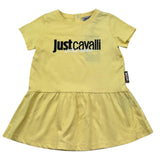 Just Cavalli Abito Mezza Manica Tinta Unita con Logo per Neonata JIP26026VE GIALLO JUST CAVALLI 