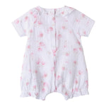 Minibanda Pagliaccetto Mezza Manica Tinta Unita con Stampe per Neonata 3B781 BIANCO MINIBANDA 