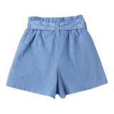Sarabanda Short Tinta Unita Traforato per Bambina 0B326X AZZURRO SARABANDA 