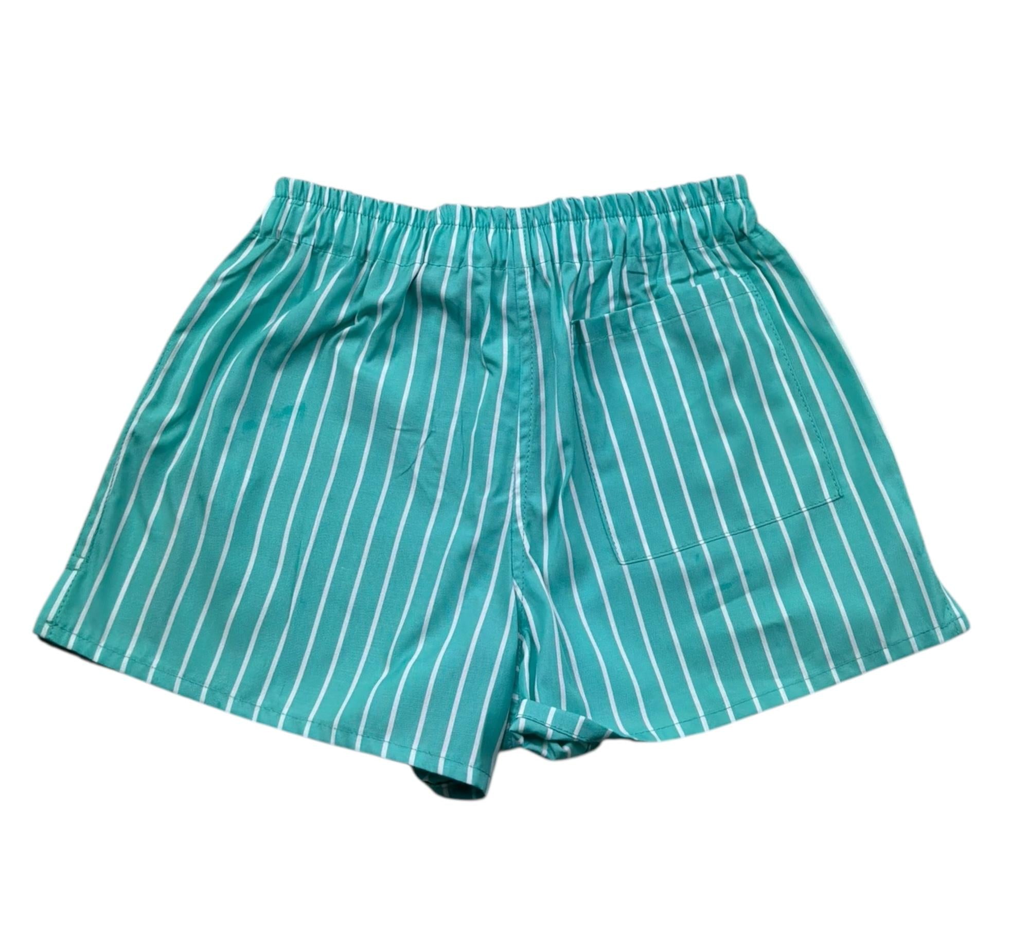 Saint Barth Short Tinta Unita con Elaatico In Vita per Bambina BODY VERDE ACQUA SAINT BARTH 