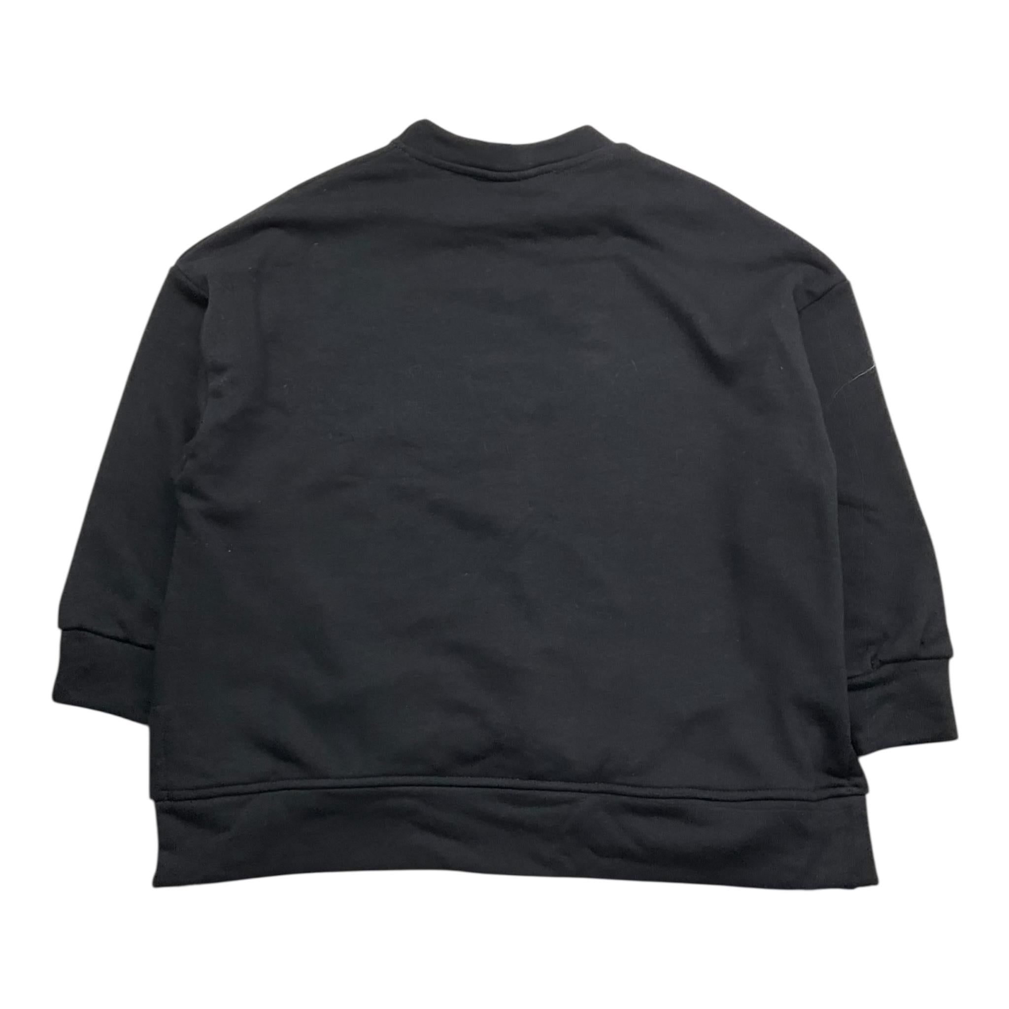 MARC ELLIS felpa girocollo tinta unita con stampa Nero per Bambina JMJMX15740 NERO MARC ELLIS 