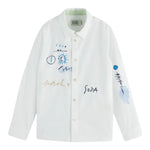 Scotch & Shrunk Camicia Tinta Unita con Stampa per Bambino 179461 BIANCO SCOTCH & SHRUNK 
