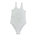 Trussardi Costume Intero Tinta Unita con Logo per Bambina TGP26025CO BIANCO TRUSSARDI 