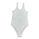 Trussardi Costume Intero Tinta Unita con Logo per Bambina TGP26025CO BIANCO TRUSSARDI 