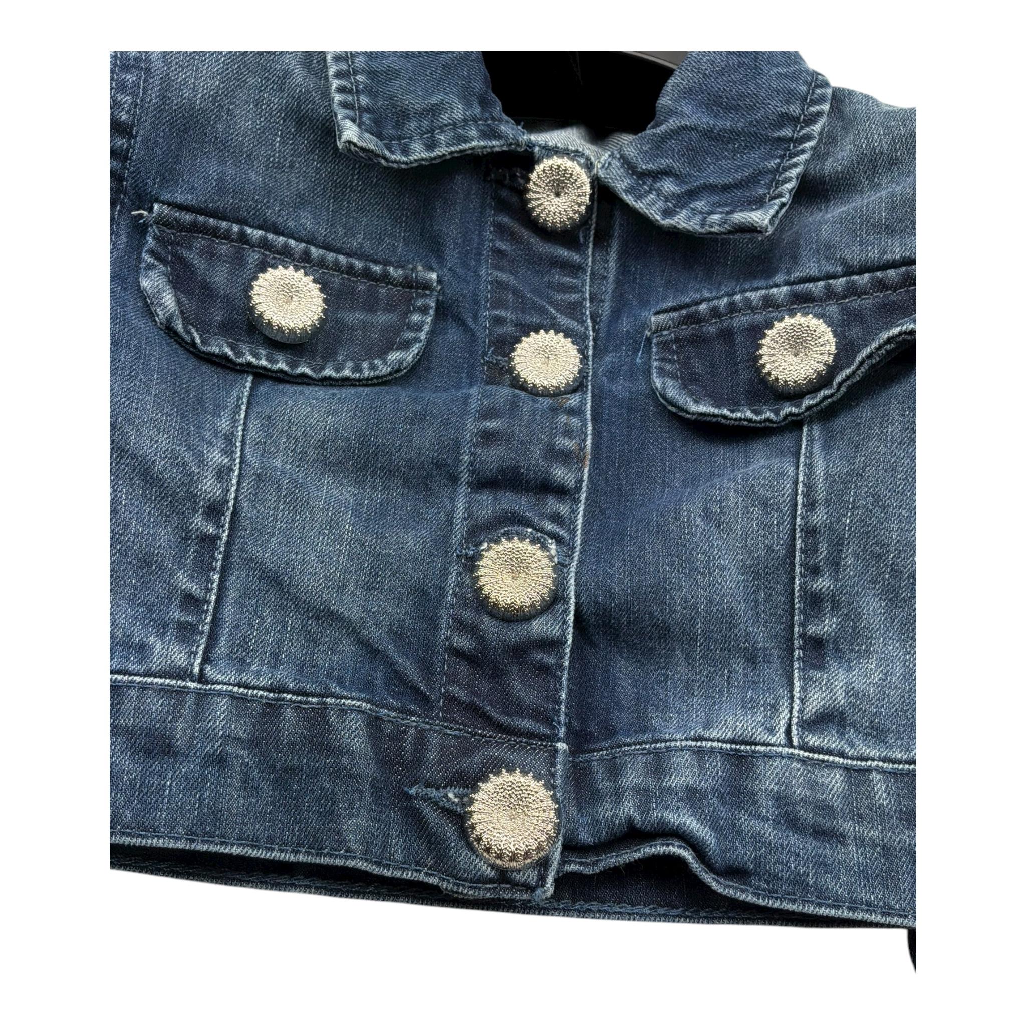 Fun & Fun Giubbino Tinta Unita In Denim per Bambina FNCBJK01043 BLU FUN & FUN 