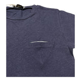Manuel Ritz T-Shirt Girocollo Tinta Unita con Taschino per Bambino MR2939J BLU MANUEL RITZ 