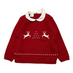 GRANLEI maglia tinta unita e con colletto stampa renne Rosso per Neonato 2425 ROSSO GRANLEI 