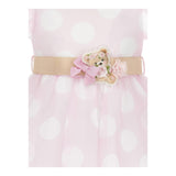 Monnalisa Abito Mezza Manica Tinta Unita In Tulle per Neonata 31A907 ROSA MONNALISA 