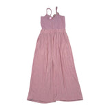 Please Tuta Intera Tinta Unita con Bretelle per Bambina TC07310G73 ROSA PLEASE 