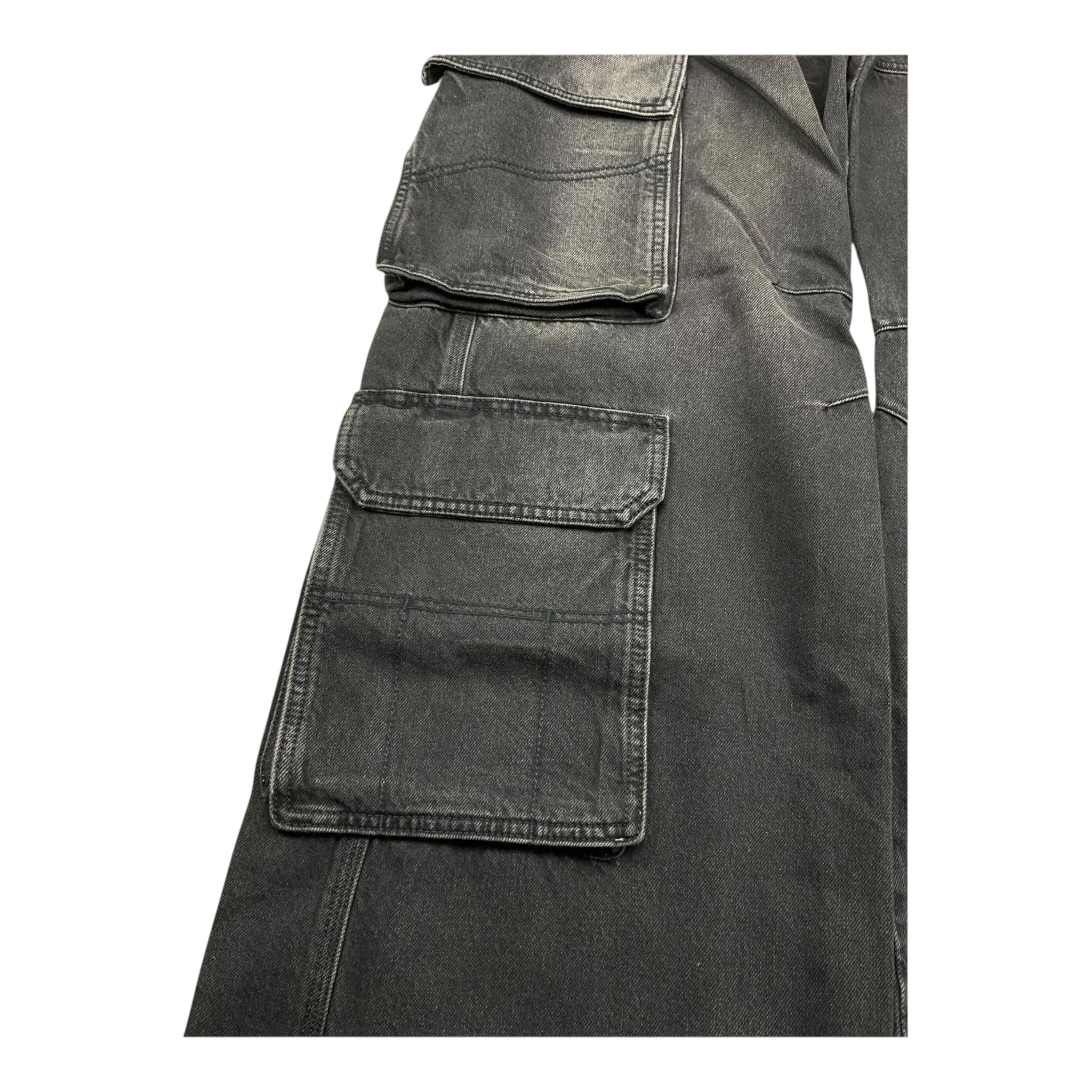 Diesel Jeans Modello Palazzo con Tasconi per Bambina J01725XX NERO DIESEL 