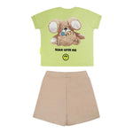 Barrow Kids Completo 2 Pezzi T-Shirt-Bermuda per Neonato S5BKUNTR161 VERDE BARROW KIDS 