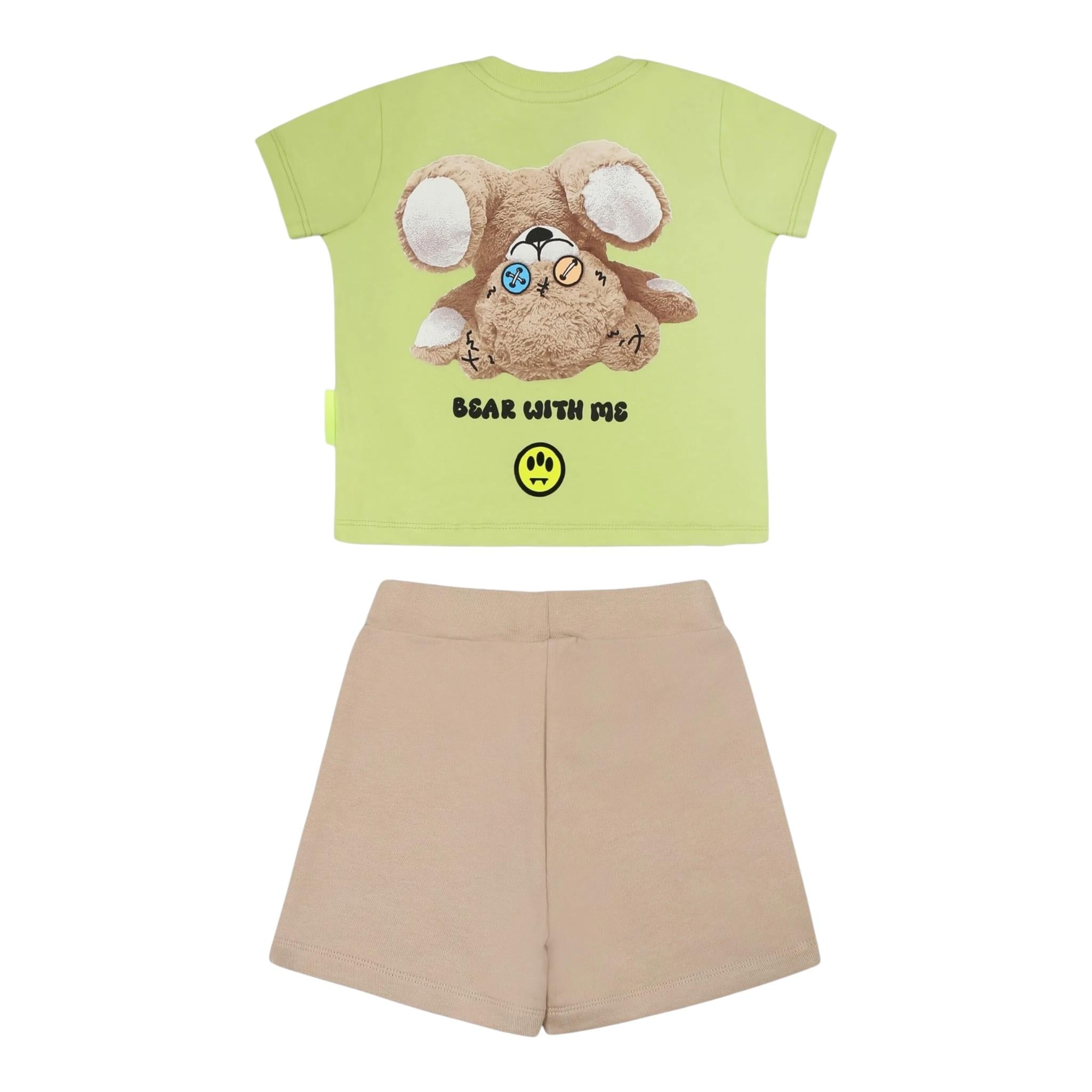 Barrow Kids Completo 2 Pezzi T-Shirt-Bermuda per Neonato S5BKUNTR161 VERDE BARROW KIDS 