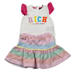 John Richmond Completo 2 Pezzi Gonna-T-Shirt Bianco per Neonata RIP25022CJX BIANCO JOHN RICHMOND 