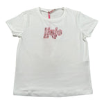 Liu Jo T-Shirt Girocollo tinta unita con Brillantini Bianco per Bambina GA5019XXX BIANCO LIU JO 