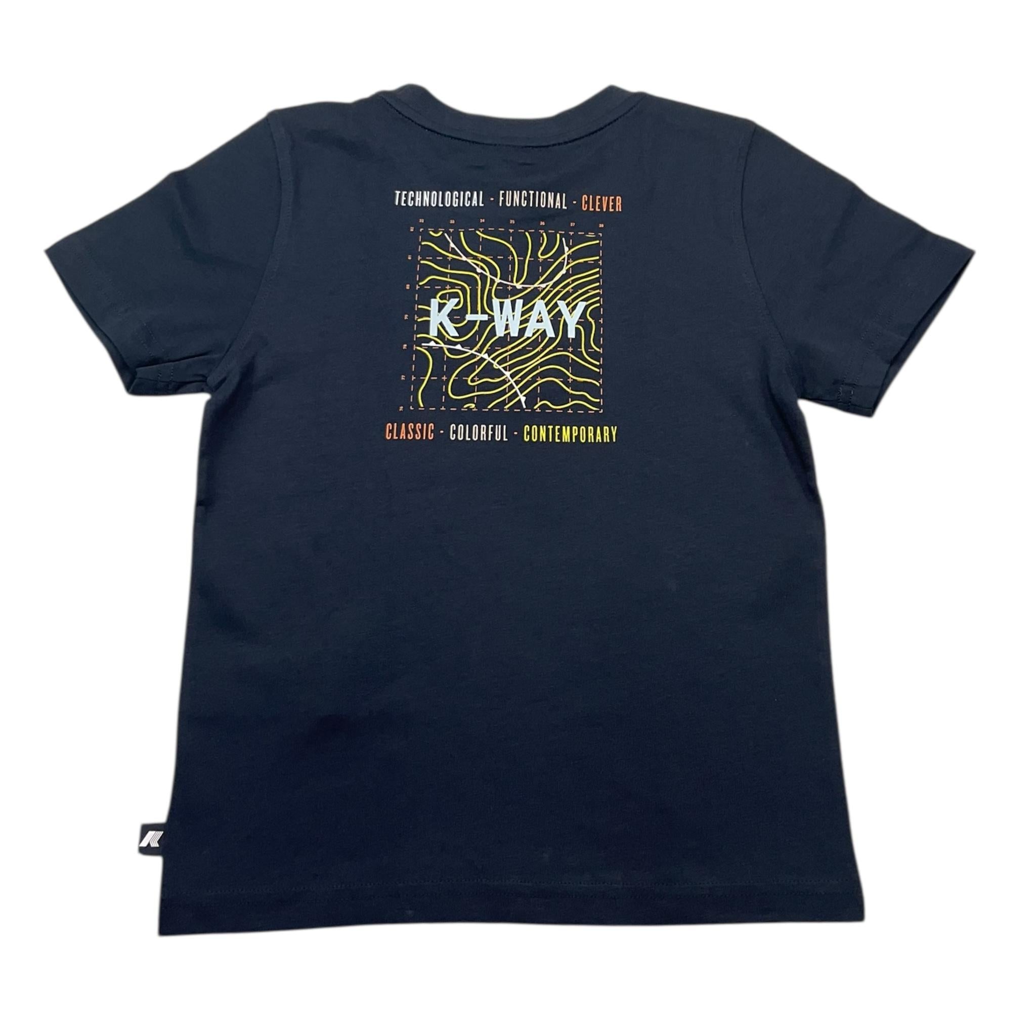 K-Way T-Shirt Girocollo Tinta Unita per Bambino K5136ZWX BLU K-WAY 