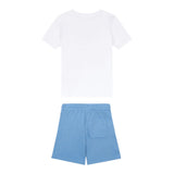New Balance Completo 2 Pezzi T-Shirt-Bermuda Bicolore per Bambino LAKB0133X BIANCO/AZZURRO NEW BALANCE 