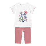 Mayoral Completo 2 Pezzi T-Shirt-Leggins per Neonata 173669 BIANCO MAYORAL 