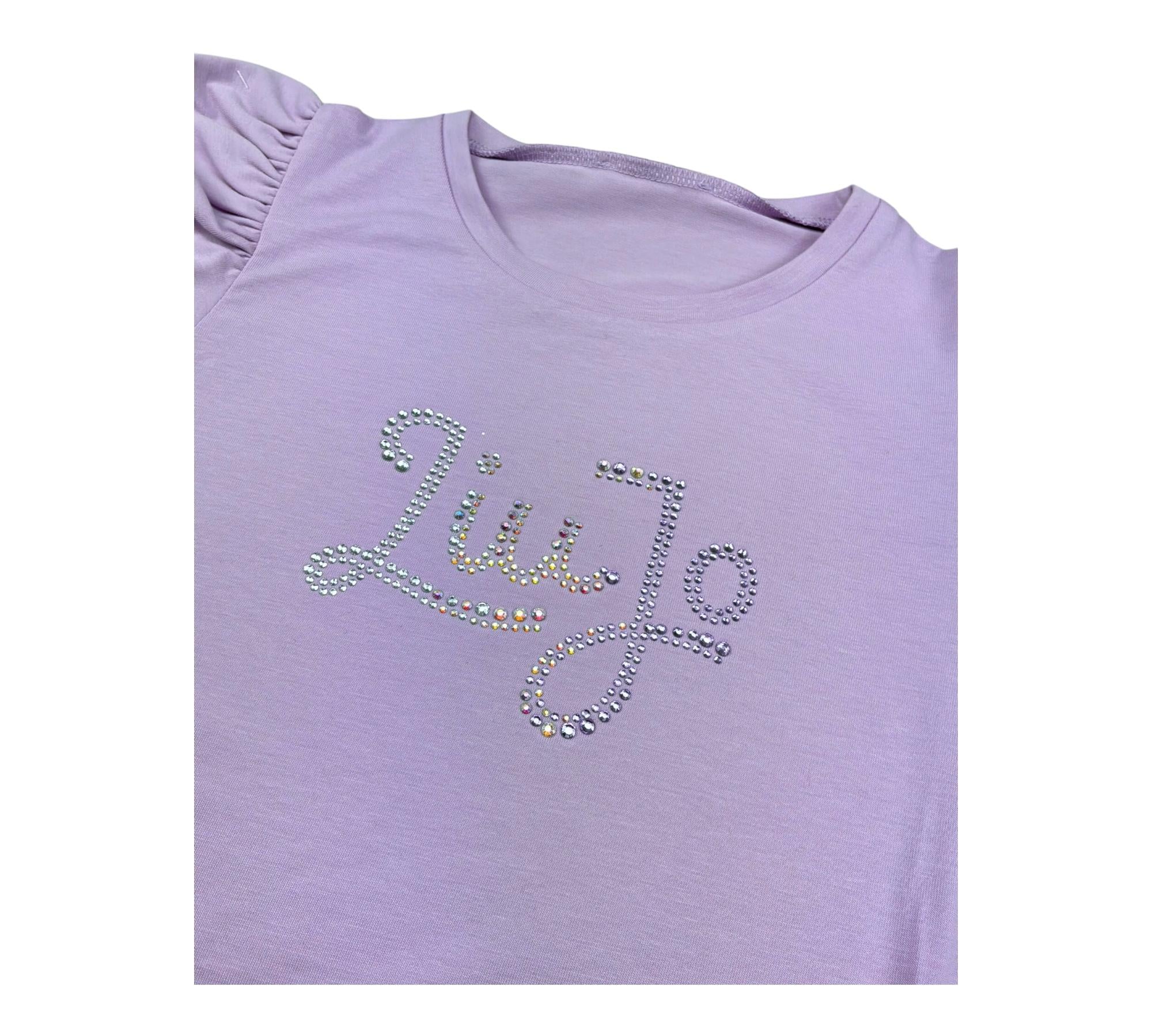 Liu Jo Abito Tinta Unita con Brillantini per Neonata KA5037NXXX LILLA LIU JO 