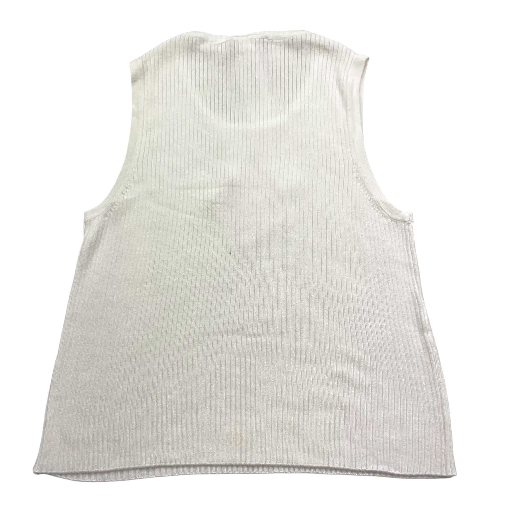 Liu Jo Canotta Tinta Unita con Logo per Bambina GA5041 BIANCO LIU JO 