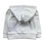 Trussardi Felpa con Zip E Cappuccio Tinta Unita con Logo per Neonato TIP26090FE BIANCO TRUSSARDI 