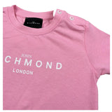 John Richmond T-Shirt Girocollo Tinta Unita con Stampa per Bambina RIP2500TSJ ROSA JOHN RICHMOND 