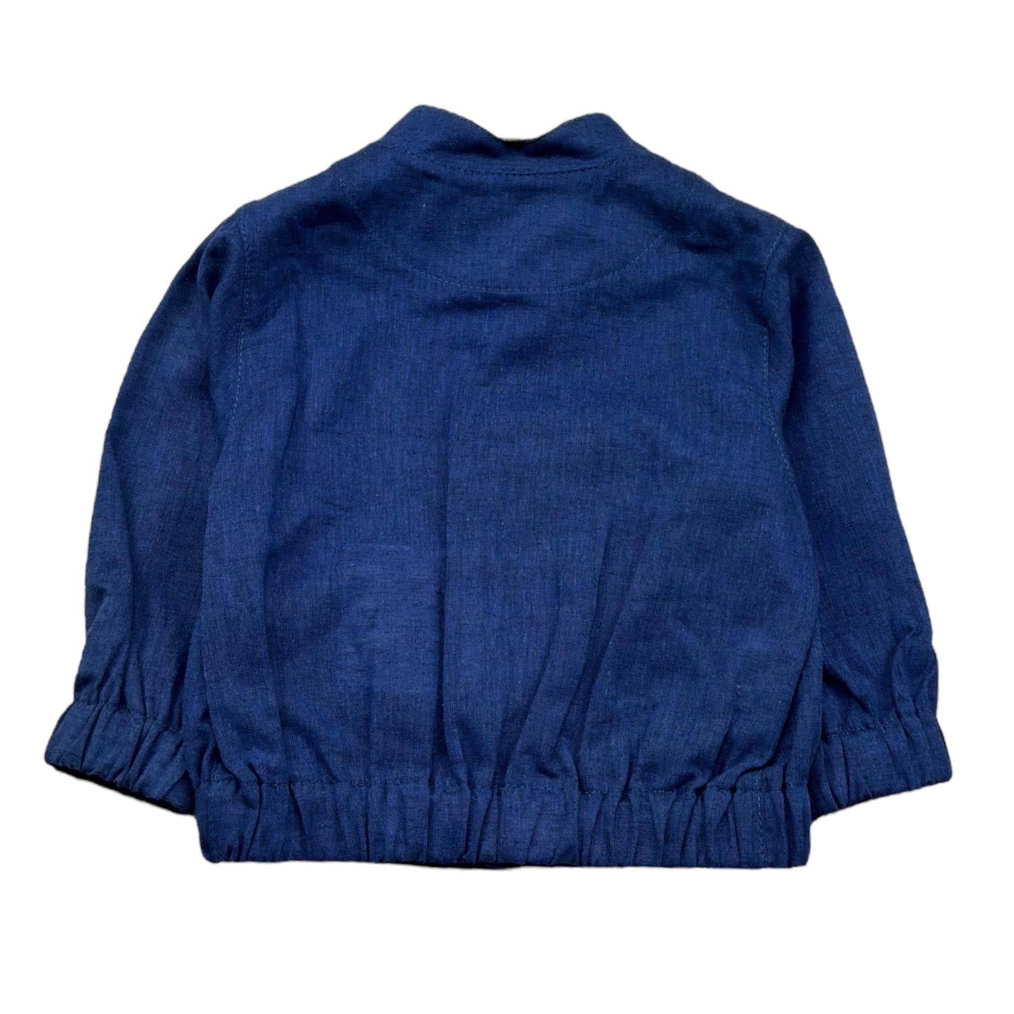 I Delfi Giacca Tinta Unita con Bottoni per Neonato 25P5330 BLU I DELFI 