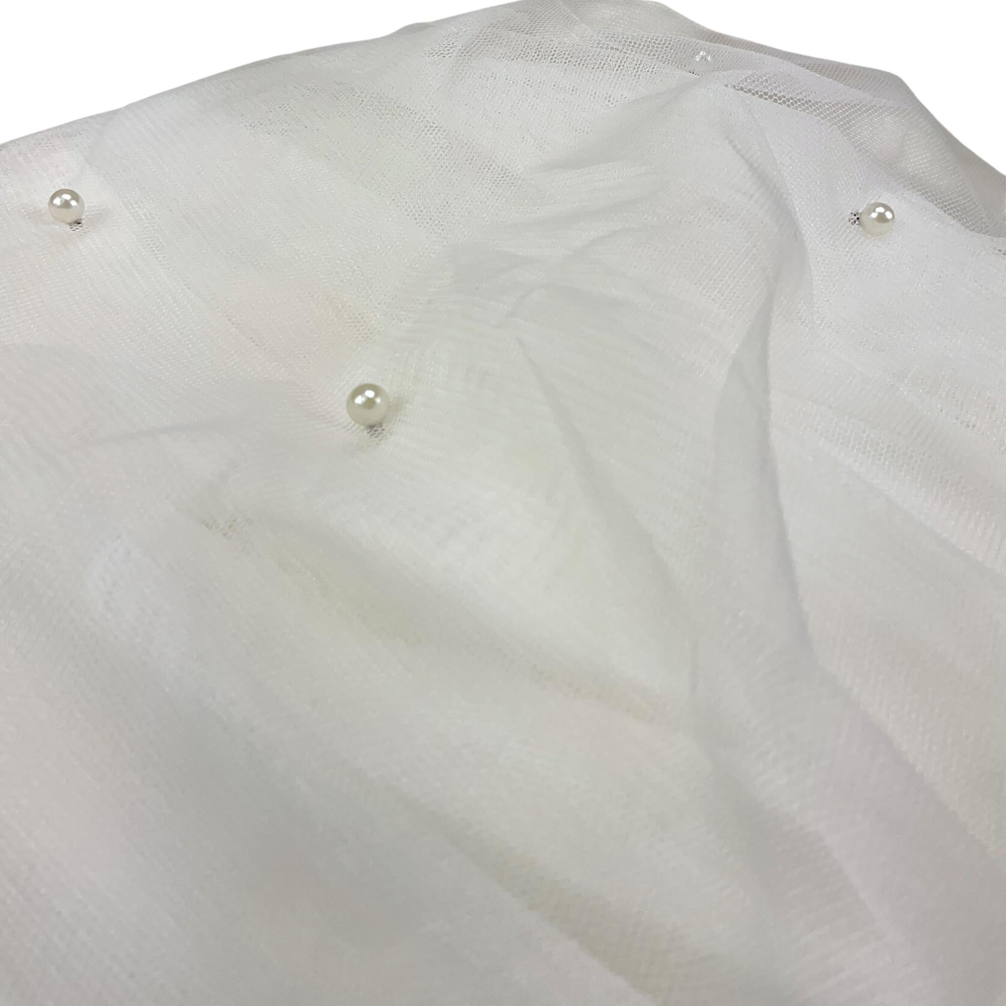 Billieblush Abito Tinta Unita A Bretelline con Tulle per Bambina U21131 BIANCO BillIEBLUSH 