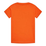 Guess T-Shirt Gircollo Tinta Unita con Stampa per Neonato I3RI03K8HM0 ARANCIONE GUESS 