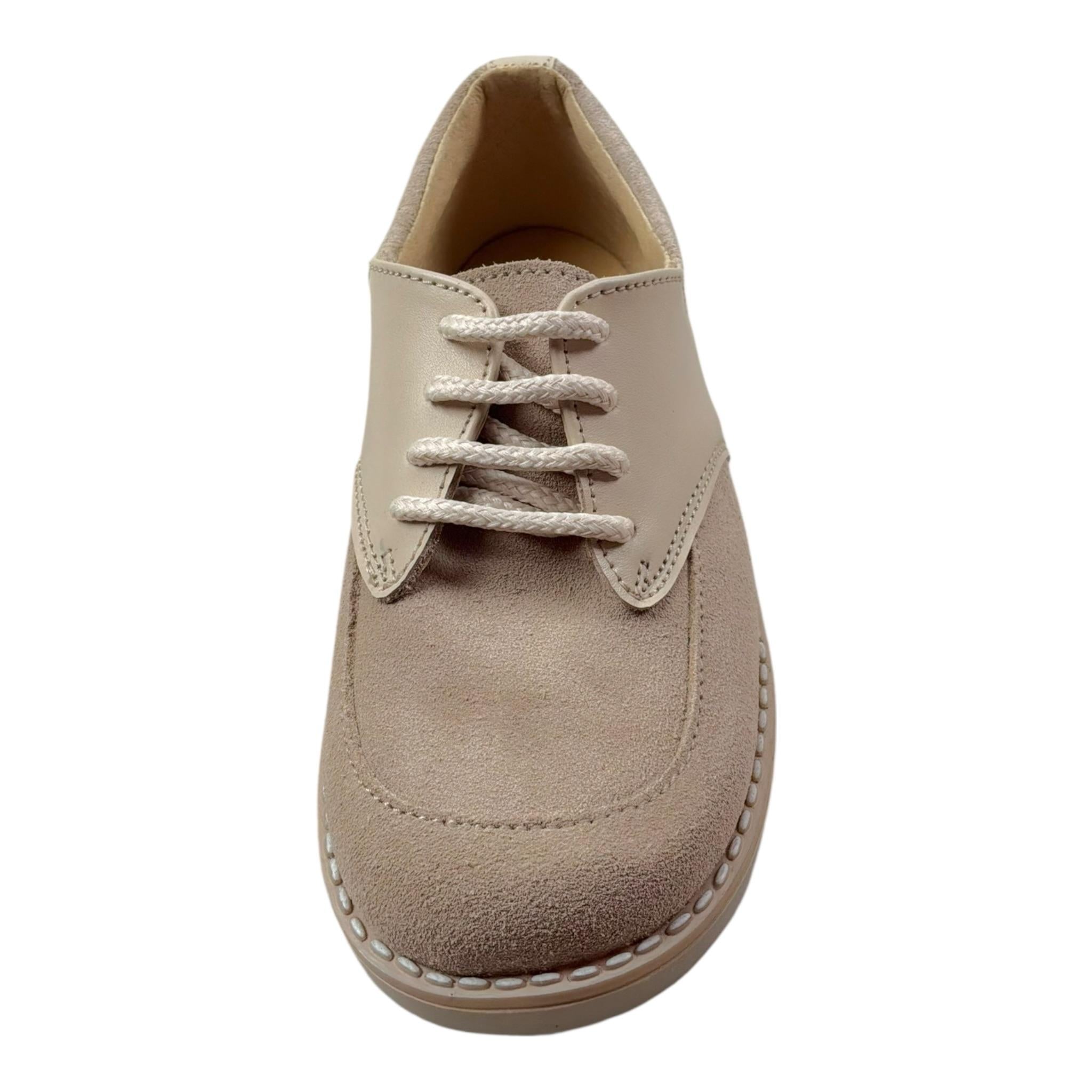 Panyno Mocassino tinta unita con Lacci Sabbia per Bambino B2625 SABBIA PANYNO 