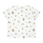 Moschino T-Shirt Girocollo Tinta Unita con Stampe per Neonato MOM047 BIANCO MOSCHINO 