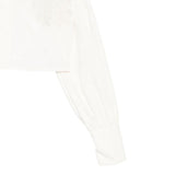 Elisabetta Franchi Camicia Manica Lunga Tinta Unita con Ricami per Bambina EFCA263X PANNA ELISABETTA FRANCHI 