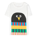 STELLA McCARTNEY t-shirt girocollo tinta unita con stampa in contrasto Bianco per Neonato TT8661 BIANCO STELLA McCARTNEY 