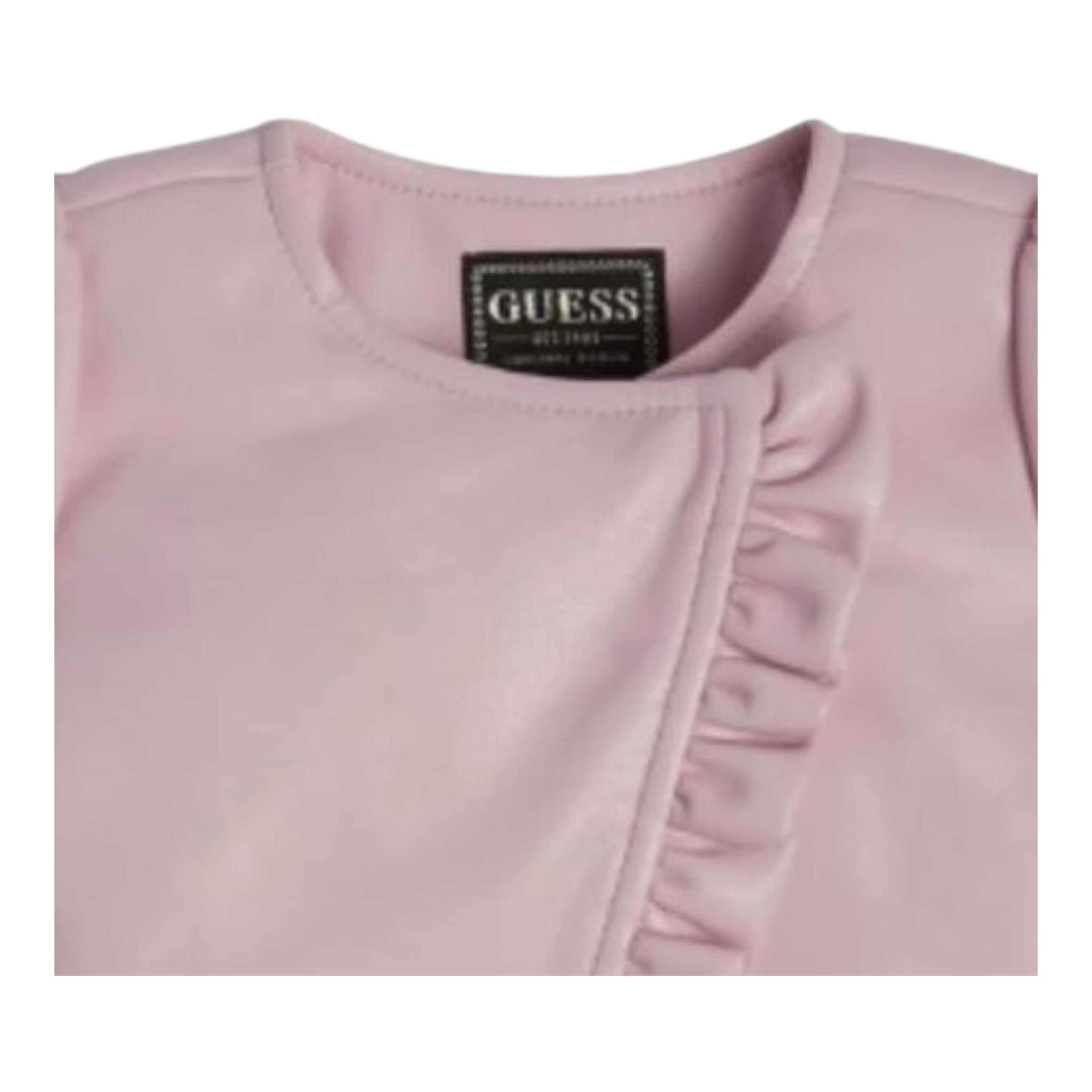 Guess Coprispalle Tinta Unita con Rouches per Neonata A3RL01WE8D0 ROSA GUESS 