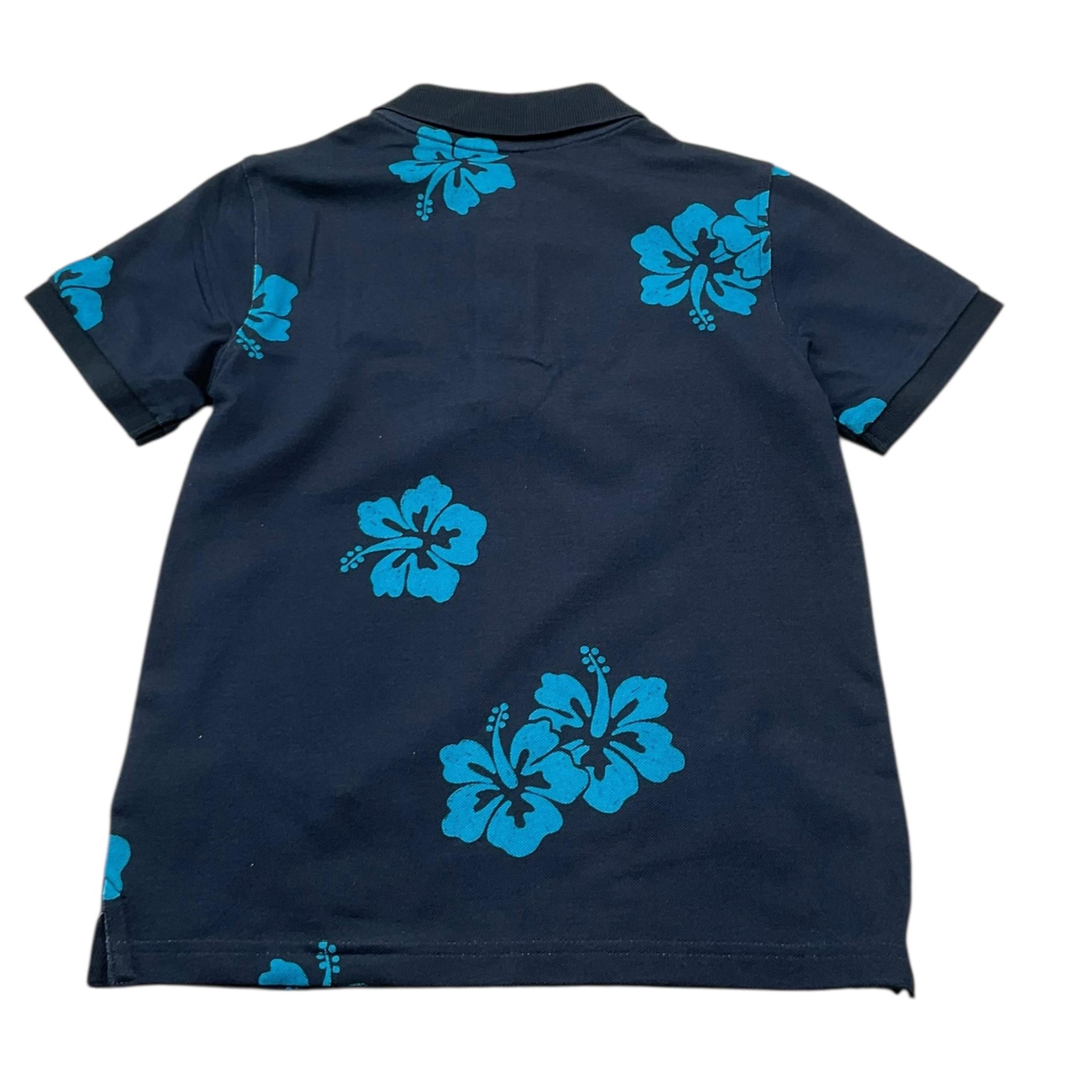 Sun68 Polo Mezza Manica Tinta Unita con Logo per Bambino A35342 BLU SUN68 