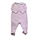 Le Bebe Tutina Manica Lunga Tinta Unita con Colletto per Neonata LBG6297 ROSA LE BEBE 
