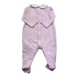 Le Bebe Tutina Manica Lunga Tinta Unita con Colletto per Neonata LBG6297 ROSA LE BEBE 