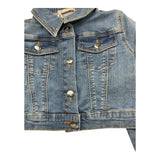 Liu Jo Giubbino In Denim Tinta Unita per Bambina KA5066 BLU LIU JO 