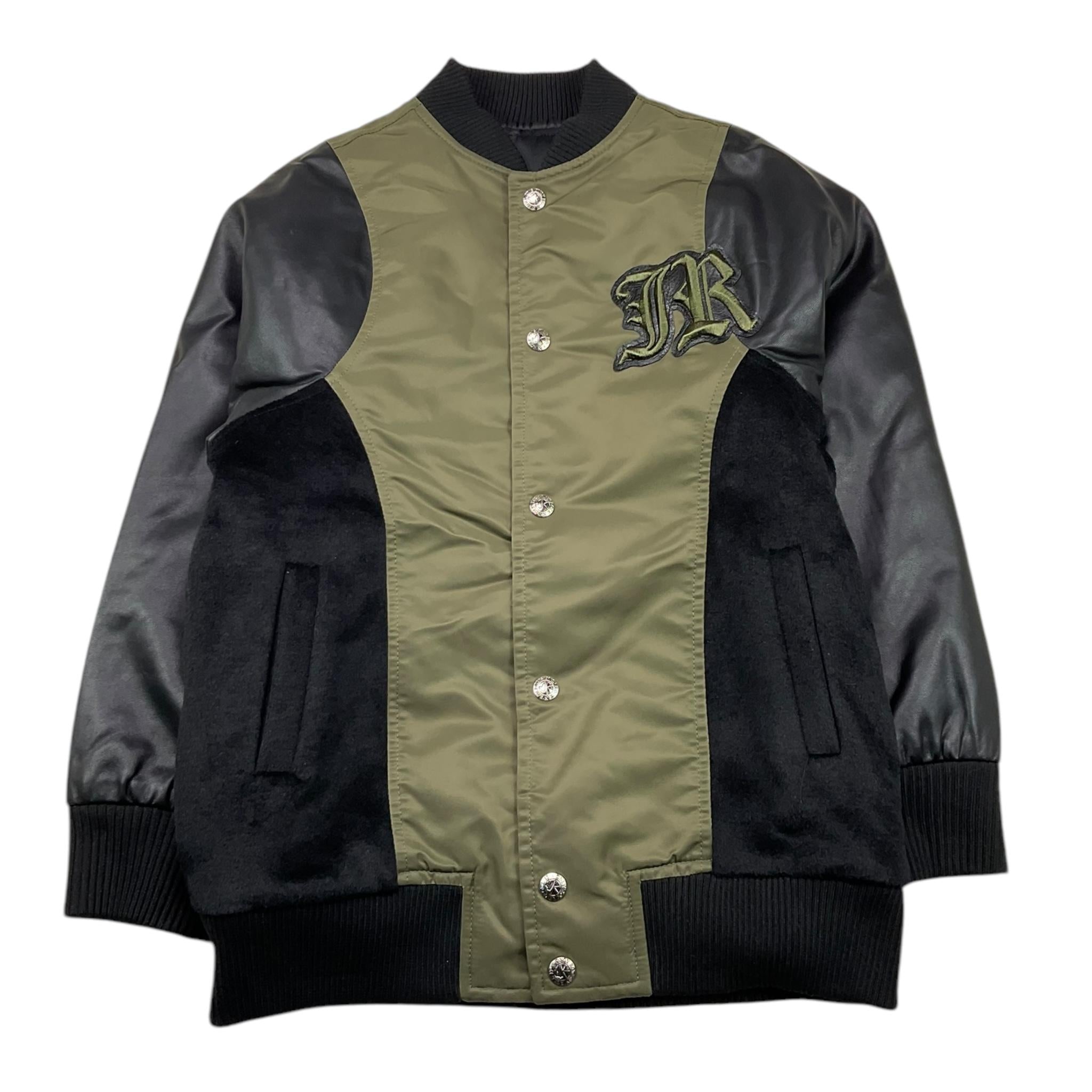 JOHN RICHMOND giubbino bicolore con maniche in ecopelle Verde/nero per Bambino RBA25063GB VERDE/NERO JOHN RICHMOND 