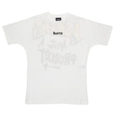 Disclaimer Tshirt Girocollo tinta unita con Stampa Bianco per Bambino 25EDK5431 BIANCO DISCLAIMER 