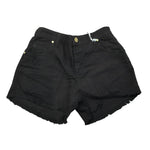 Lu Lu By Miss Grant Short Tinta Unita con Strappi per Bambina LL3381 NERO LU LU BY MISS GRANT 