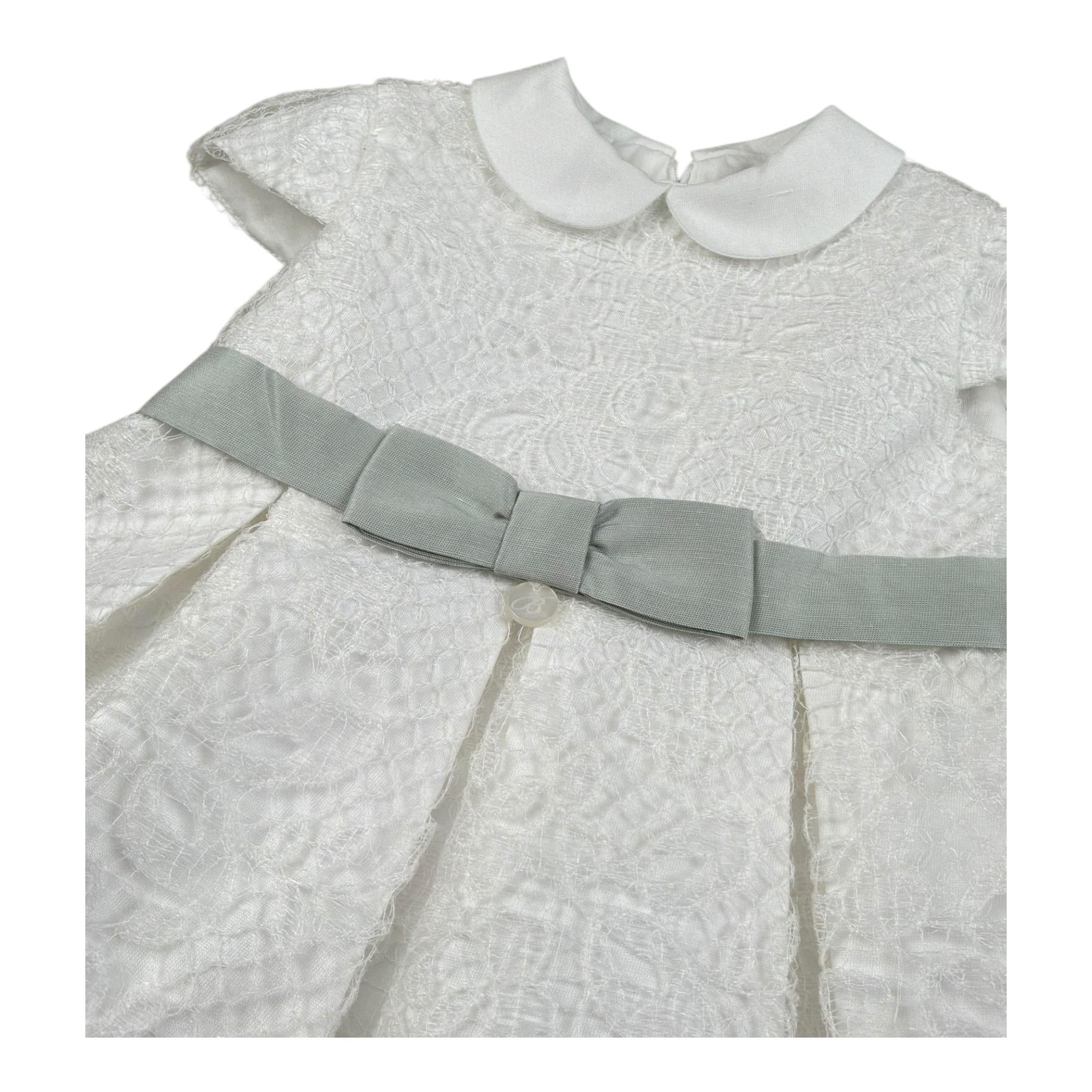 Barcellino Abito Mezza Manica Tinta Unita  per Neonata 120714 BIANCO BARCELLINO 