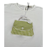 J.O. Milano T-Shirt Girocollo Tinta Unita con Stampa per Bambina 576P5 BIANCO J.O. MILANO 