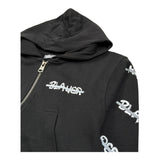 Blauer Felpa con Zip E Cappuccio Tinta Unita con Stampe per Neonata 25SBLGF02547N NERO BLAUER 