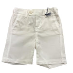 Fay Bermuda Tinta Unita con Girovita Regolabile per Neonato FU6559 BIANCO FAY 