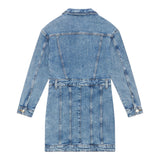GUESS abito in denim tinta unita manica lunga Azzurro per Bambina J4YK26D4WF0 AZZURRO GUESS 