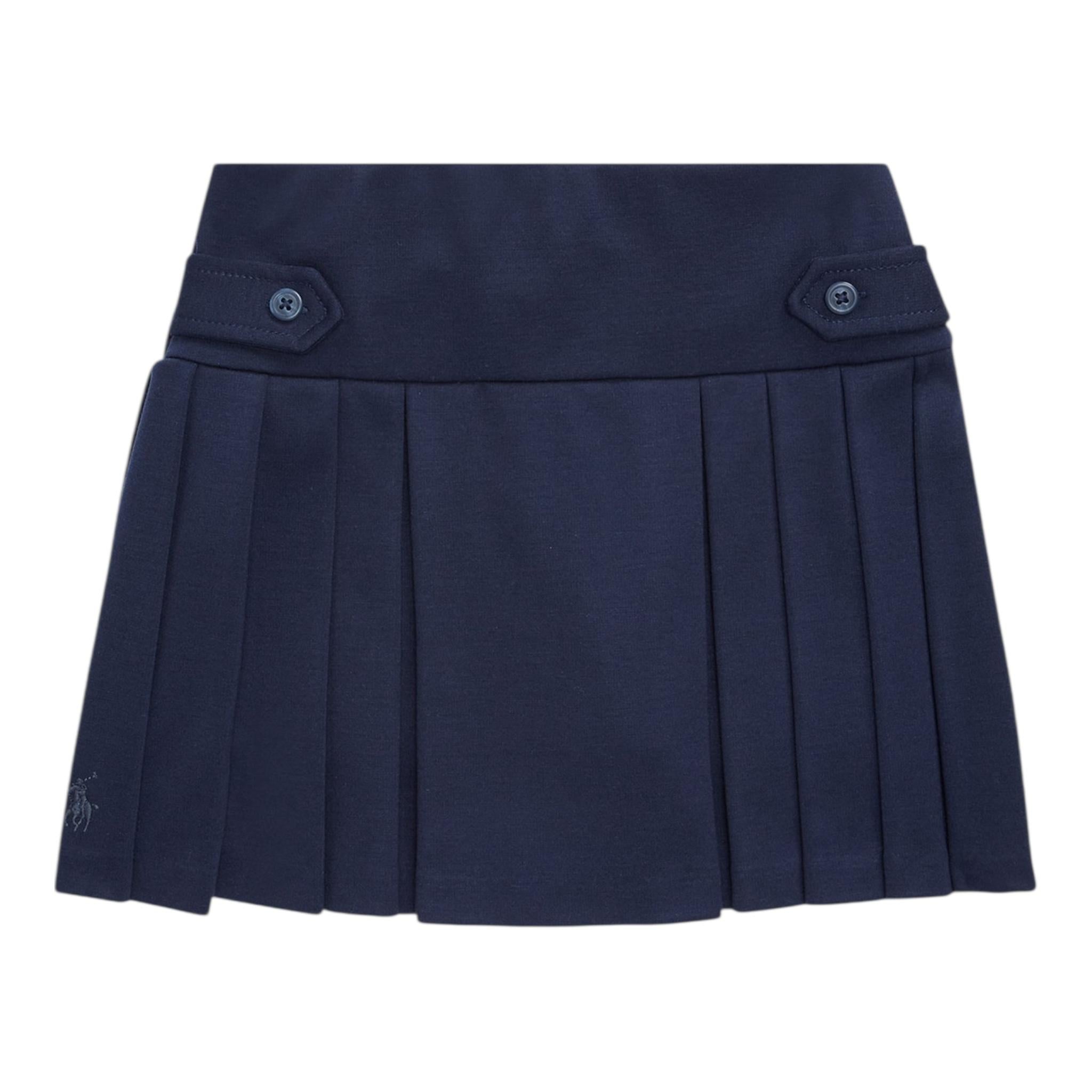 Ralph Lauren Gonna Tinta Unita con Elastico In Vita per Neonata 312749584001N BLU RALPH LAUREN 