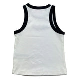 Saint Barth Canotta Tinta Unita con Stampa per Bambina BLUE BIANCO SAINT BARTH 