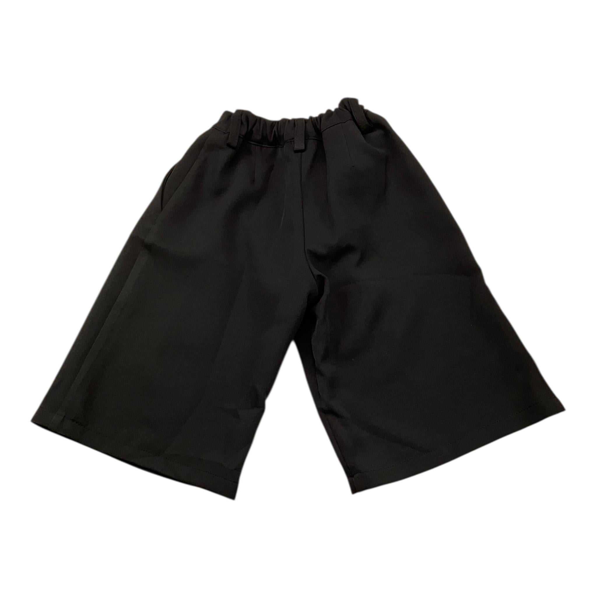 VICOLO short tinta unita con girovita regolabile Nero per Bambina 3141SZ00148 NERO VICOLO 